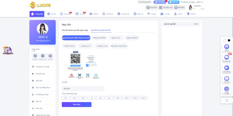 Tham gia trò chơi slot trực tuyến Banca - Banca